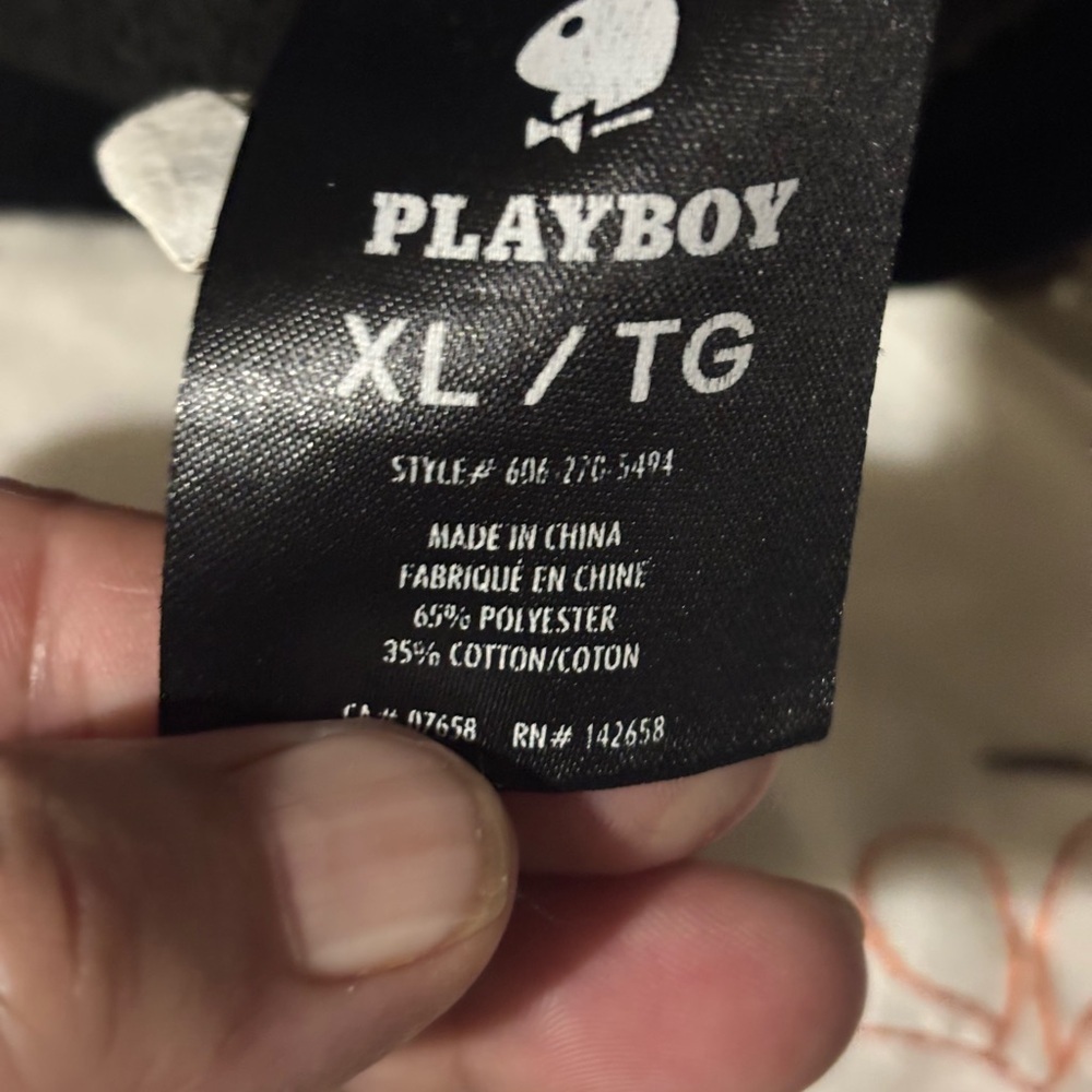 Men’s Playboy Pursue Your Dream Black Gold Logo Hoodie XL Streetwear - Picture 11 of 12